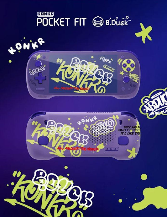 AYANEO KONKR POCKET FIT 8 ELITE B.DUCK LIMITED EDITION ANDROID HANDHELD PORTABLE GAMING CONSOLE SNAPDRAGON 8 ELITE 24GB RAM 1TB SSD