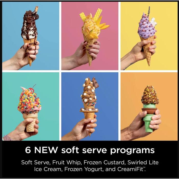 NINJA SWIRL CREAMI SOFT SERVE ICE CREAM MACHINE