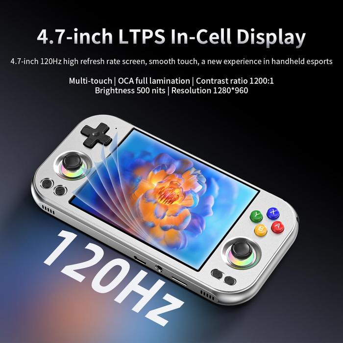 ANBERNIC RG 477M ANDROID RETRO HANDHELD GAME CONSOLE 12GB RAM 256GB SSD DIMENSITY 8300