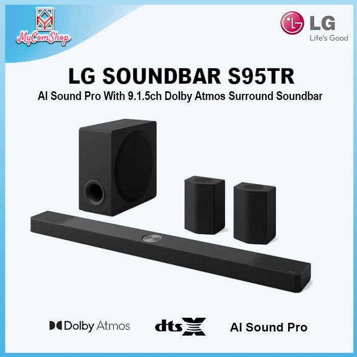 LG SOUNDBAR S95TR 9.1.5-CHANNEL SPEAKER DOLBY ATMOS DTSX WITH AI SOUND PRO