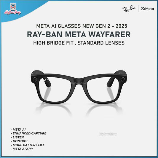 RAY-BAN META WAYFARER AI SUNGLASSES GEN 2 STANDARD LENSES HIGH BRIDGE FIT