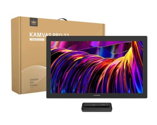 HUION KAMVAS PRO 27 INCH 4K UHD GRAPHICS MONITOR DRAWING TABLET
