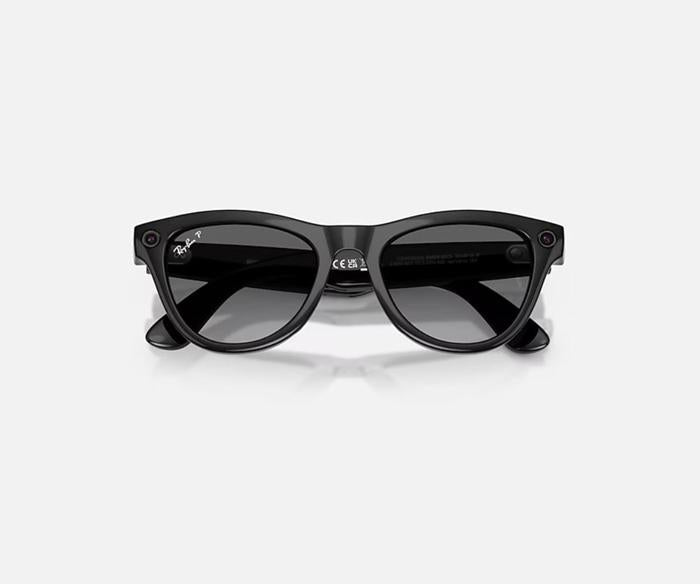 RAY-BAN META SKYLER AI SUNGLASSES GEN 2 POLARIZED LENSES GRAPHITE WITH FRAME SHINY BLACK