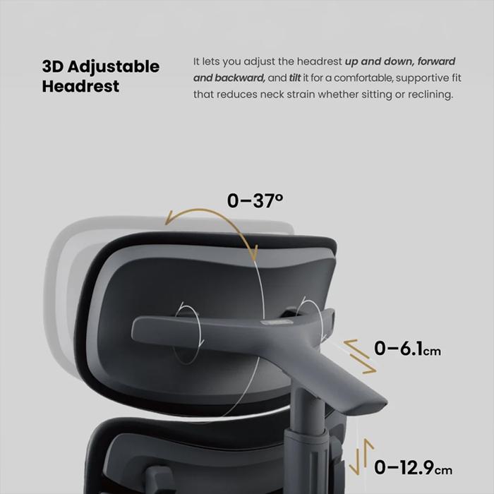 LIBERNOVO OMNI PRO DYNAMIC ERGONOMIC OFFICE CHAIR WITH STEPSYNC FOOTREST MOTORISED LUMBAR ACTIVE AIRFLOW 160° RECLINE