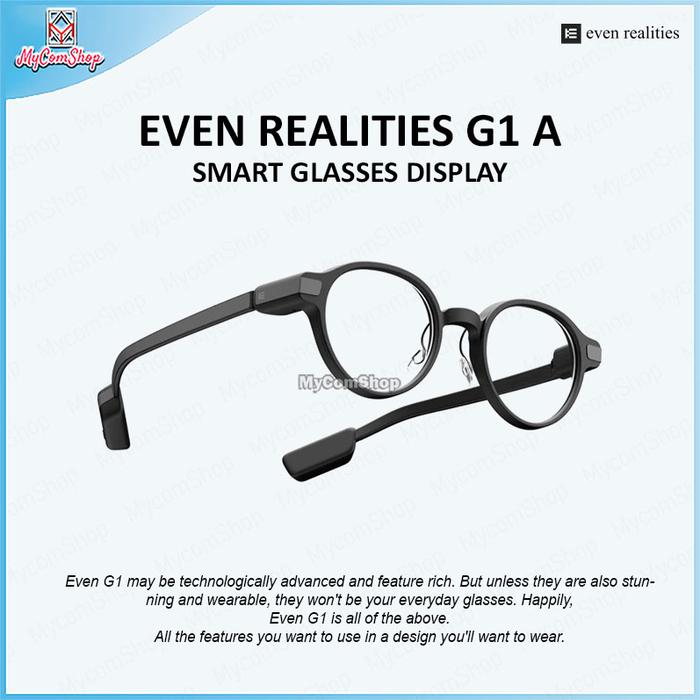 EVEN REALITIES G1 A SMART GLASSES DISPLAY AI BLUETOOTH WATER RESISTANCE