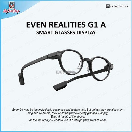 EVEN REALITIES G1 A SMART GLASSES DISPLAY AI BLUETOOTH WATER RESISTANCE