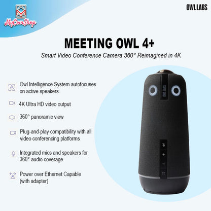 OWL LABS MEETING OWL 4+ ALL IN ONE VIDEO CONFERENCING 4K UHD 360 DEVICES
