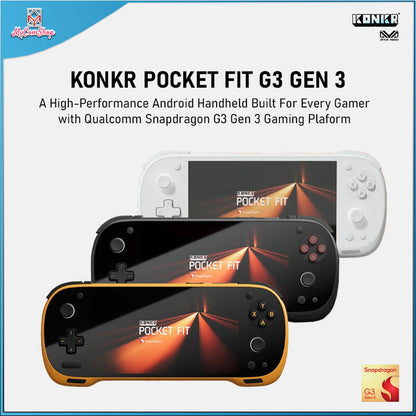 AYANEO KONKR POCKET FIT G3 GEN 3 SNAPDRAGON ANDROID HANDHELD PORTABLE GAMING CONSOLE