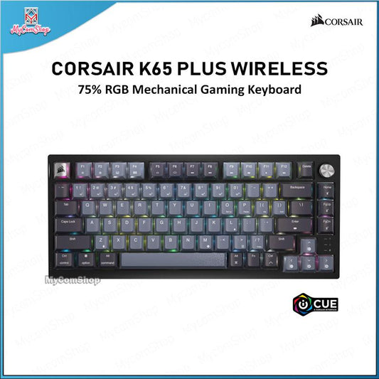 CORSAIR K65 PLUS WIRELESS 75% RGB MECHANICAL GAMING KEYBOARD
