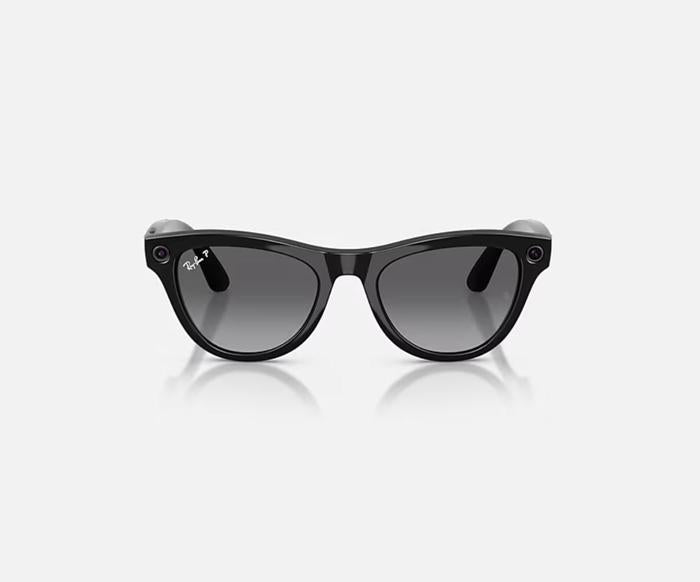 RAY-BAN META SKYLER AI SUNGLASSES GEN 2 POLARIZED LENSES GRAPHITE WITH FRAME SHINY BLACK