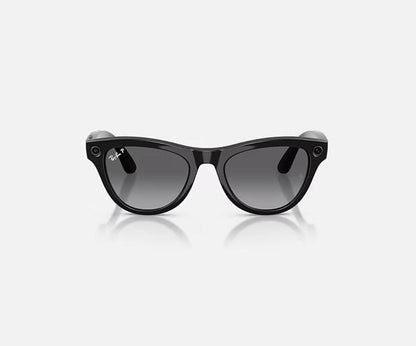 RAY-BAN META SKYLER AI SUNGLASSES GEN 2 POLARIZED LENSES GRAPHITE WITH FRAME SHINY BLACK