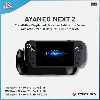 AYANEO NEXT 2 2026 HANDHELD GAMING PC RYZEN AI MAX OLED 9 INCH WINDOWS 11