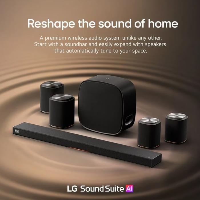 LG SOUND SUITE M5 COMPACT WIRELESS SPEAKER CH 1.1.1 DOLBY ATMOS FLEXCONNECT SPATIAL AUDIO