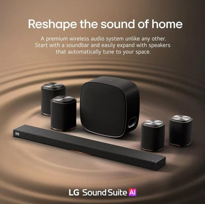 LG SOUND SUITE M5 COMPACT WIRELESS SPEAKER CH 1.1.1 DOLBY ATMOS FLEXCONNECT SPATIAL AUDIO