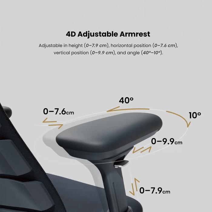 LIBERNOVO OMNI PRO DYNAMIC ERGONOMIC OFFICE CHAIR WITH STEPSYNC FOOTREST MOTORISED LUMBAR ACTIVE AIRFLOW 160° RECLINE
