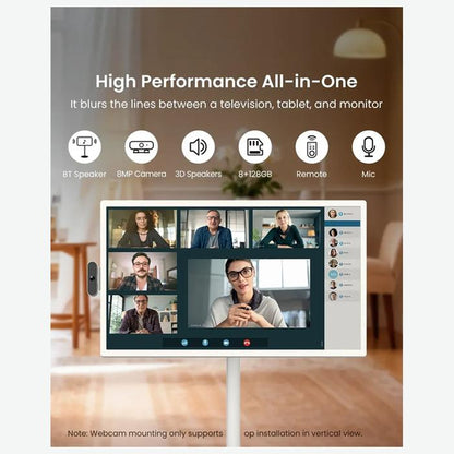 APOLOSIGN 24 INCH SMART PORTABLE TV FHD TOUCHSCREEN ANDROID 16 GEMINI AI 8MP CAMERA