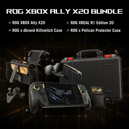 ASUS ROG XBOX ALLY X20 24GB 1TB OLED WITH XREAL R1 AR GLASSES COMPLETE GAMING BUNDLE