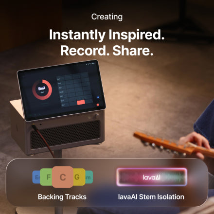 LAVA STUDIO ALL IN ONE SMART GUITAR AMPLIFIER WITH TOUCHSCREEN AND BUILT IN RECORDING MUSIC WORKSTATION