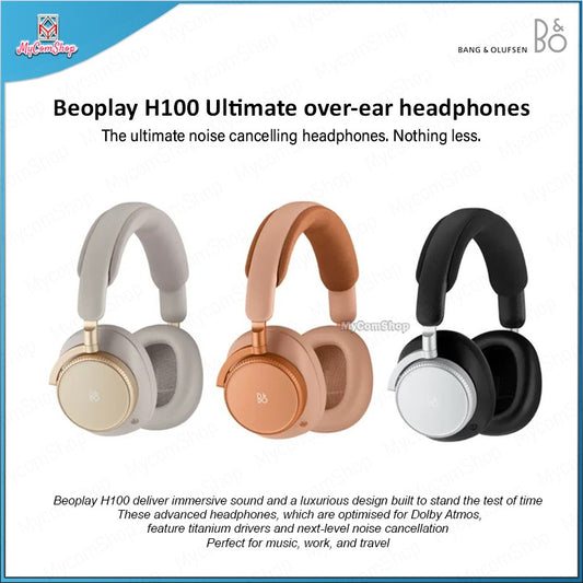 BANG & OLUFSEN BEOPLAY H100 WIRELESS ACTIVE NOISE CANCELLING OVER-EAR HEADPHONES