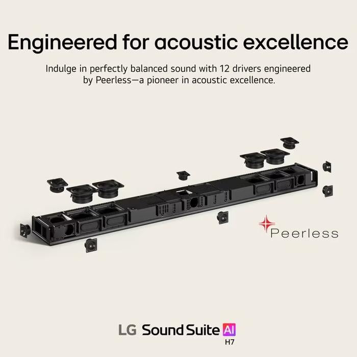 LG SOUND SUITE H7 WIRELESS SOUNDBAR DOLBY ATMOS FLEXCONNECT SOUNDBAR FOR TV