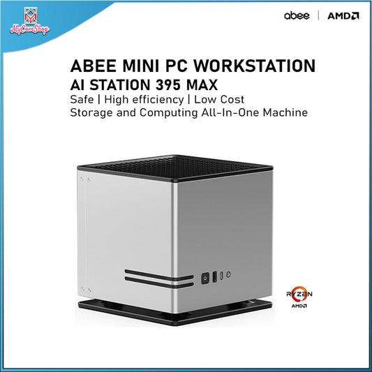 ABEE MINI PC WORKSTATION AI STATION 395 MAX+ 395 128GB RAM 2TB SSD AMD RADEON 8060S 96GB MAX