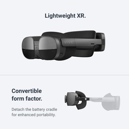 HTC VIVE XR ELITE VR VIRTUAL REALITY HEADSET WITH 2 CONTROLLERS L R