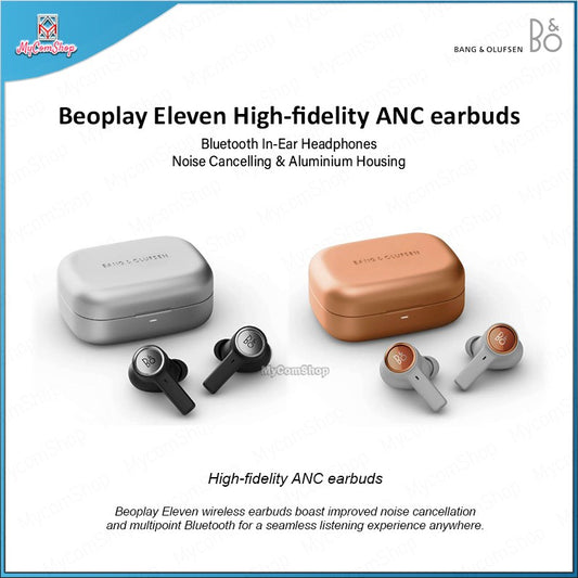 BANG & OLUFSEN BEOPLAY ELEVEN WIRELESS EARBUDS NOISE CANCELLING BLUETOOTH ANC - NATURAL
