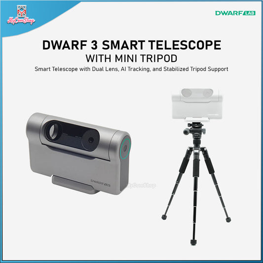 DWARF 3 SMART TELESCOPE WITH MINI TRIPOD & HYDRAULIC HEAD