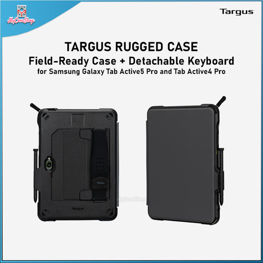 TARGUS RUGGED CASE FIELD READY CASE WITH DETACHABLE KEYBOARD FOR SAMSUNG GALAXY TAB ACTIVE5 PRO AND ACTIVE4 PRO
