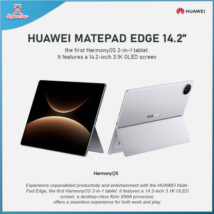 HUAWEI MATEPAD EDGE 2 IN 1 TABLET 14.2 INCH SOFT LIGHT 3.1K OLED WIFI WITH KEYBOARD PEN STYLUS