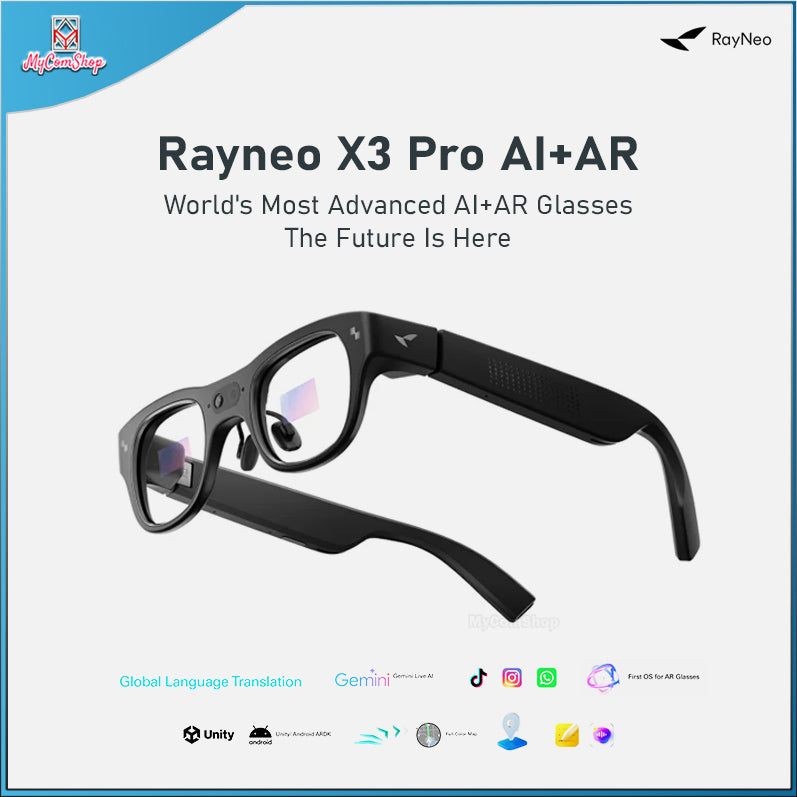 RAYNEO X3 PRO 2026 AI+AR SMART GLASSES FULL COLOR MICRO OLED WIFI BLUETOOTH