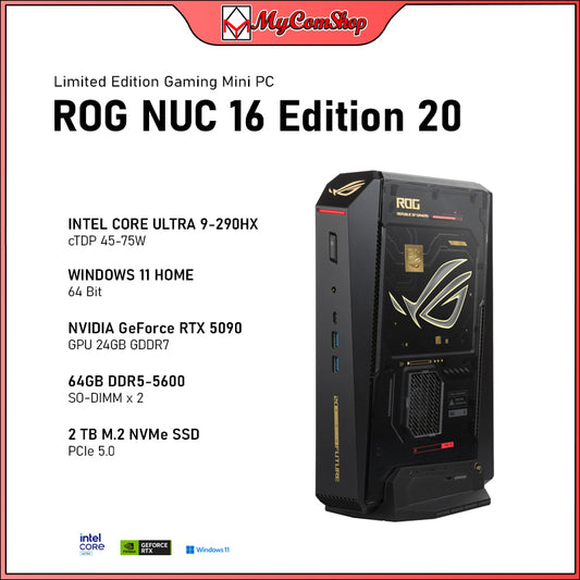 ASUS ROG NUC 16 EDITION 20 MINI PC GAMING ULTRA 9 290HX 64GB RAM 2TB SSD RTX 5090 24GB GPU