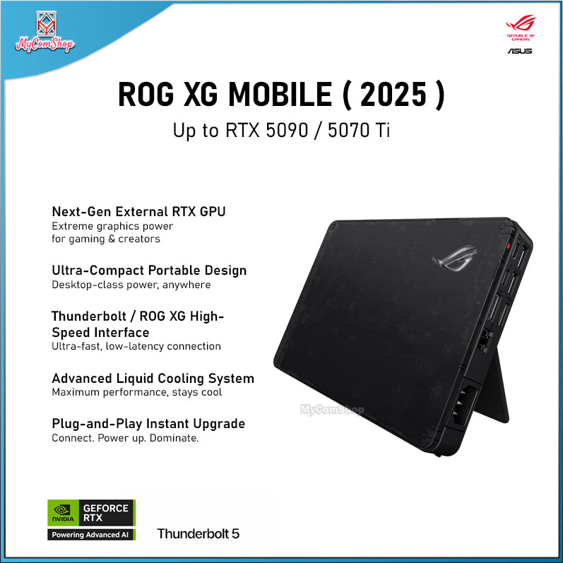 ASUS ROG XG MOBILE 2025 EXTERNAL GPU RTX 50 SERIES