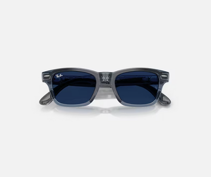 RAY-BAN META AUDIO BURBANK SHINY TRANSPARENT BLUE CLEAR/SAPPHIRE TRANSITIONS