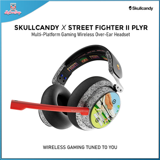 SKULLCANDY X STREETFIGHTER II PLYR GAMING WIRELESS HEADSET BLUETOOTH