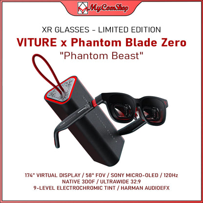 VITURE X PHANTOM BLADE ZERO PHANTOM BEAST XR GLASSES LIMITED EDITION GAMING XR WITH PRESCRIPTION FRAME COMPATIBLE