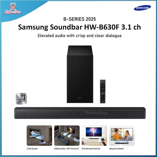 SAMSUNG SOUNDBAR HW-B630F 3.1 CHANNEL SOUNDBAR WITH SUBWOOFER