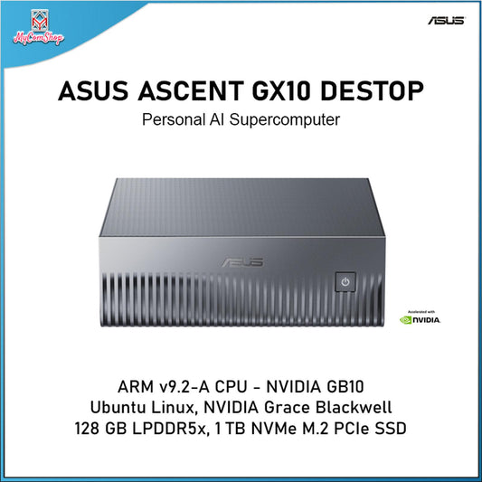ASUS ASCENT GX10 MINI PC NVIDIA DGX SPARK WORKSTATION GB10 ARM BLACKWELL GPU 128GB RAM 1TB SSD