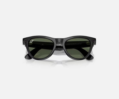 RAY-BAN META SKYLER AI SUNGLASSES GEN 2 STANDARD LENSES HIGH BRIDGE FIT WITH SHINY BLACK G-15 GREEN LENSES