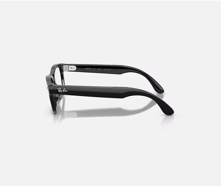 RAY-BAN META AUDIO BURBANK SHINY BLACK CLEAR/GREY TRANSITIONS