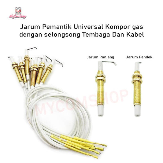 JARUM PEMANTIK KOMPOR GAS TEMBAGA DENGAN SELONGSONG TEMBAGA DAN KABEL