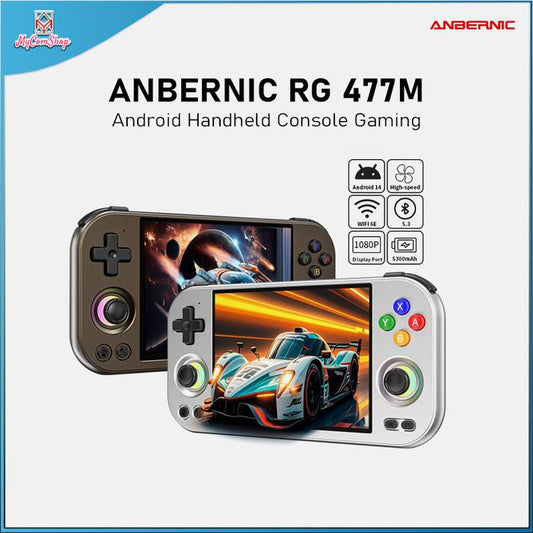 ANBERNIC RG 477M ANDROID RETRO HANDHELD GAME CONSOLE 12GB RAM 256GB SSD DIMENSITY 8300