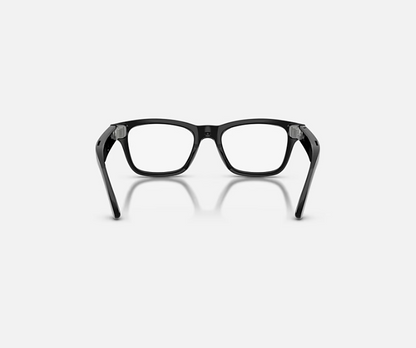 RAY-BAN META AUDIO BURBANK SHINY BLACK CLEAR/GREY TRANSITIONS