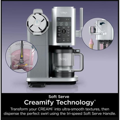 NINJA SWIRL CREAMI SOFT SERVE ICE CREAM MACHINE