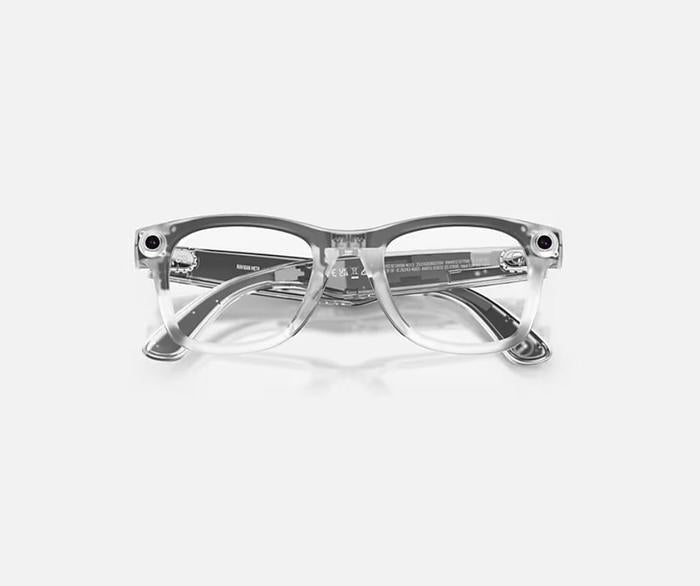 RAY-BAN META WAYFARER LIMITED EDITION META AI GLASSES GEN 2 MATTE TRANSPARENT FRAME TRANSITIONS RUBY LENSES