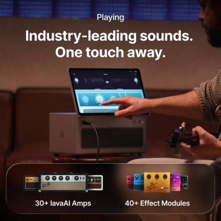 LAVA STUDIO ALL IN ONE SMART GUITAR AMPLIFIER WITH TOUCHSCREEN AND BUILT IN RECORDING MUSIC WORKSTATION