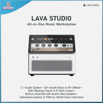 LAVA STUDIO ALL IN ONE SMART GUITAR AMPLIFIER WITH TOUCHSCREEN AND BUILT IN RECORDING MUSIC WORKSTATION
